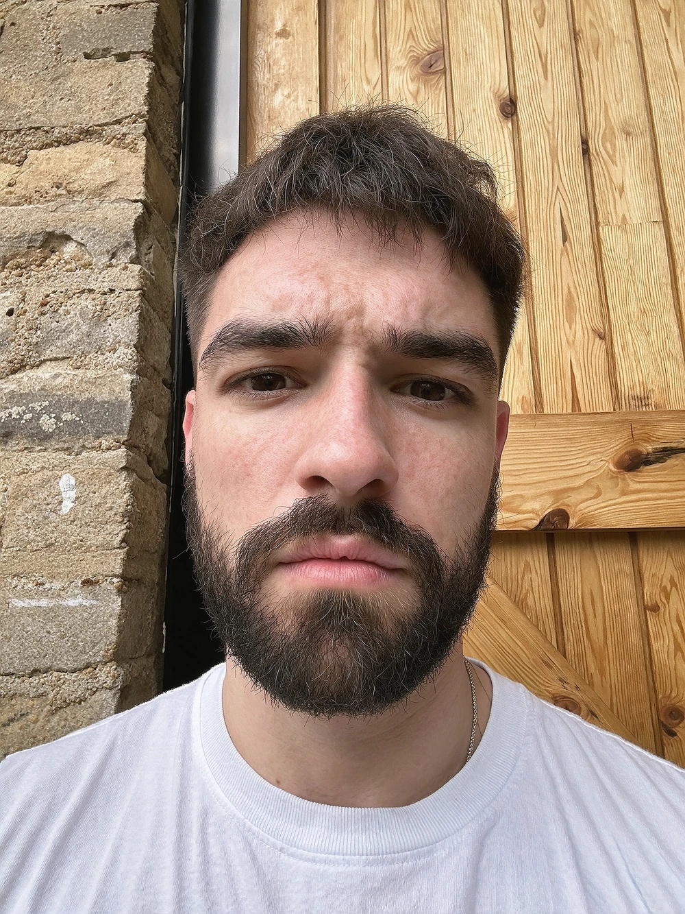 Male portrait with detailed beard and skin