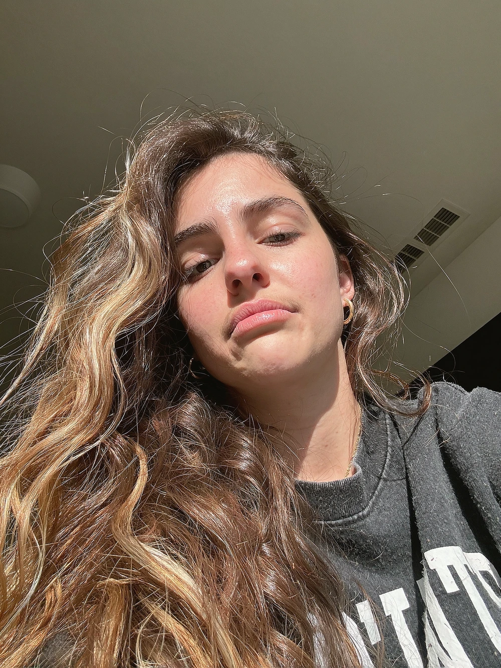 Long-haired portrait in natural light